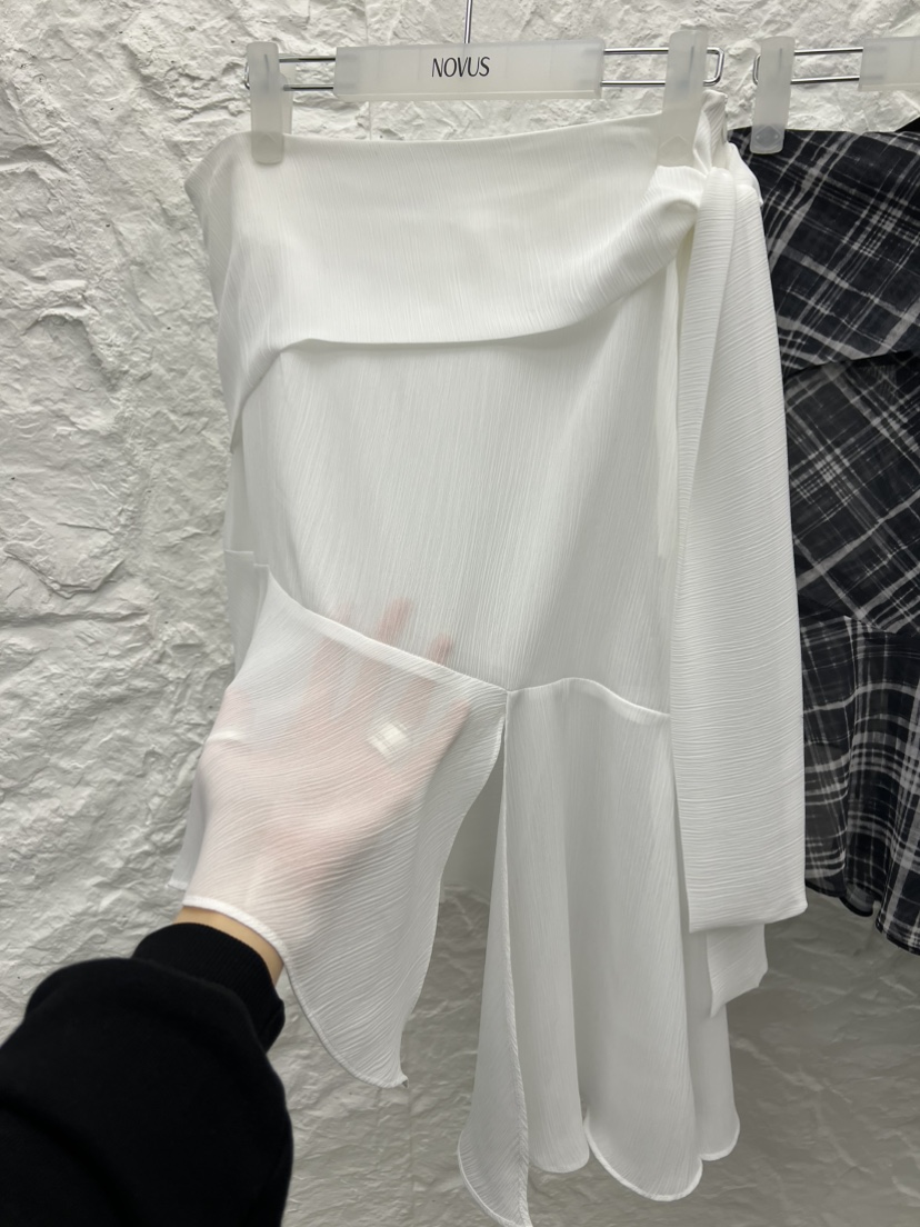 NOVUS韓國直郵女裝新款休閑熱賣半身裙中短裙不含腰帶雪紡NOVUS半身裙/中短裙