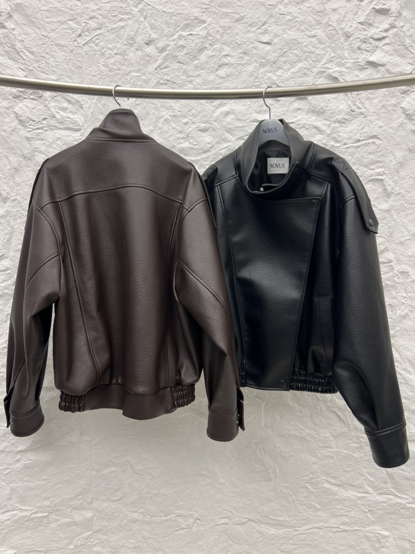 NOVUS東大門實拍女士新款26春夏推薦職業真品休閑皮衣皮革NOVUS皮衣