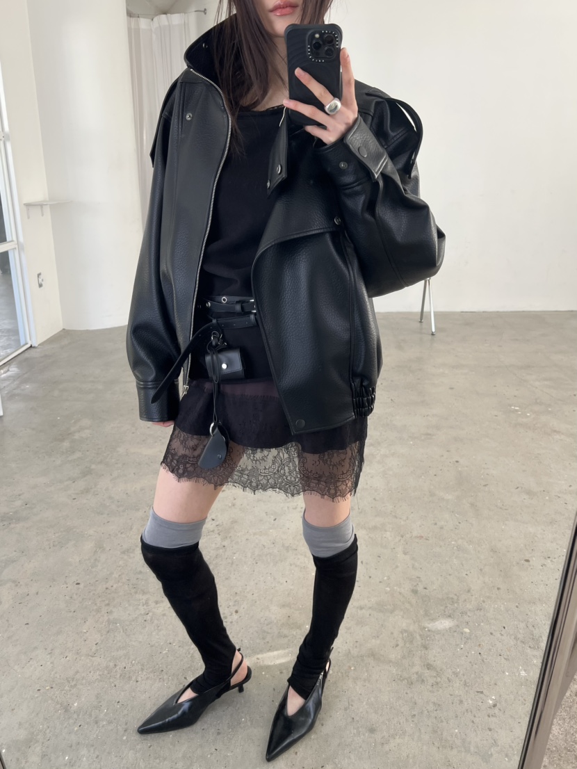 NOVUS東大門實拍女士新款26春夏推薦職業真品休閑皮衣皮革NOVUS皮衣