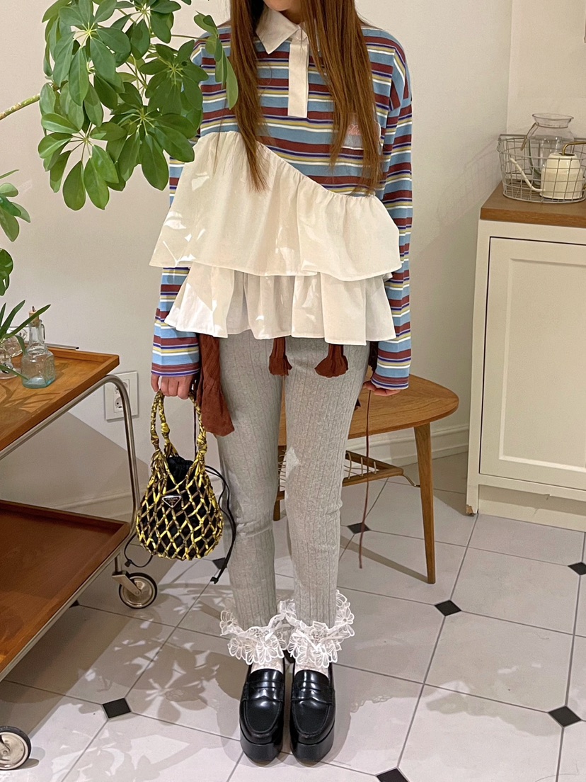 BOUTIQUE-L東大門直郵女士新款職業26春夏打底褲鯊魚褲蕾絲BOUTIQUE-L打底褲/鯊魚褲