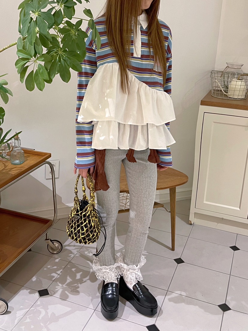 BOUTIQUE-L東大門直郵女士新款職業26春夏打底褲鯊魚褲蕾絲BOUTIQUE-L打底褲/鯊魚褲