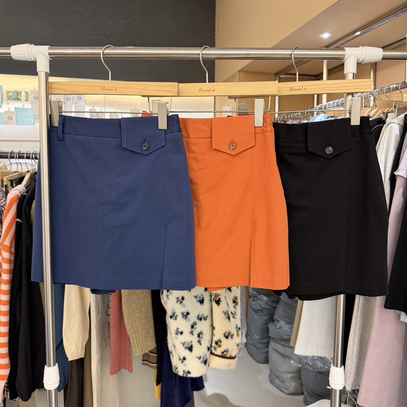 BOUND.A韓國代購女士新款職業休閑熱賣時尚真品裙褲棉質BOUND.A裙褲圖色2左二色