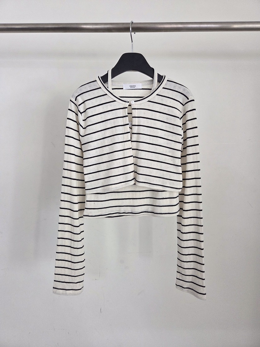 VERANDA東大門實拍女裝新品推薦人氣熱賣26春夏休閑套裝開衫VERANDA套裝圖色1