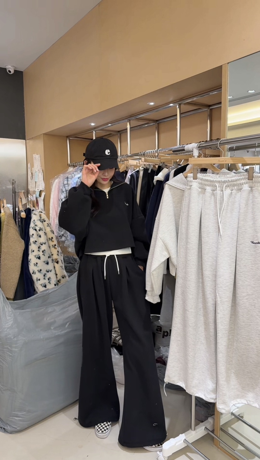 BOUND.A東大門直郵女裝新款熱賣休閑職業26春夏休閑褲刺繡BOUND.A休閑褲