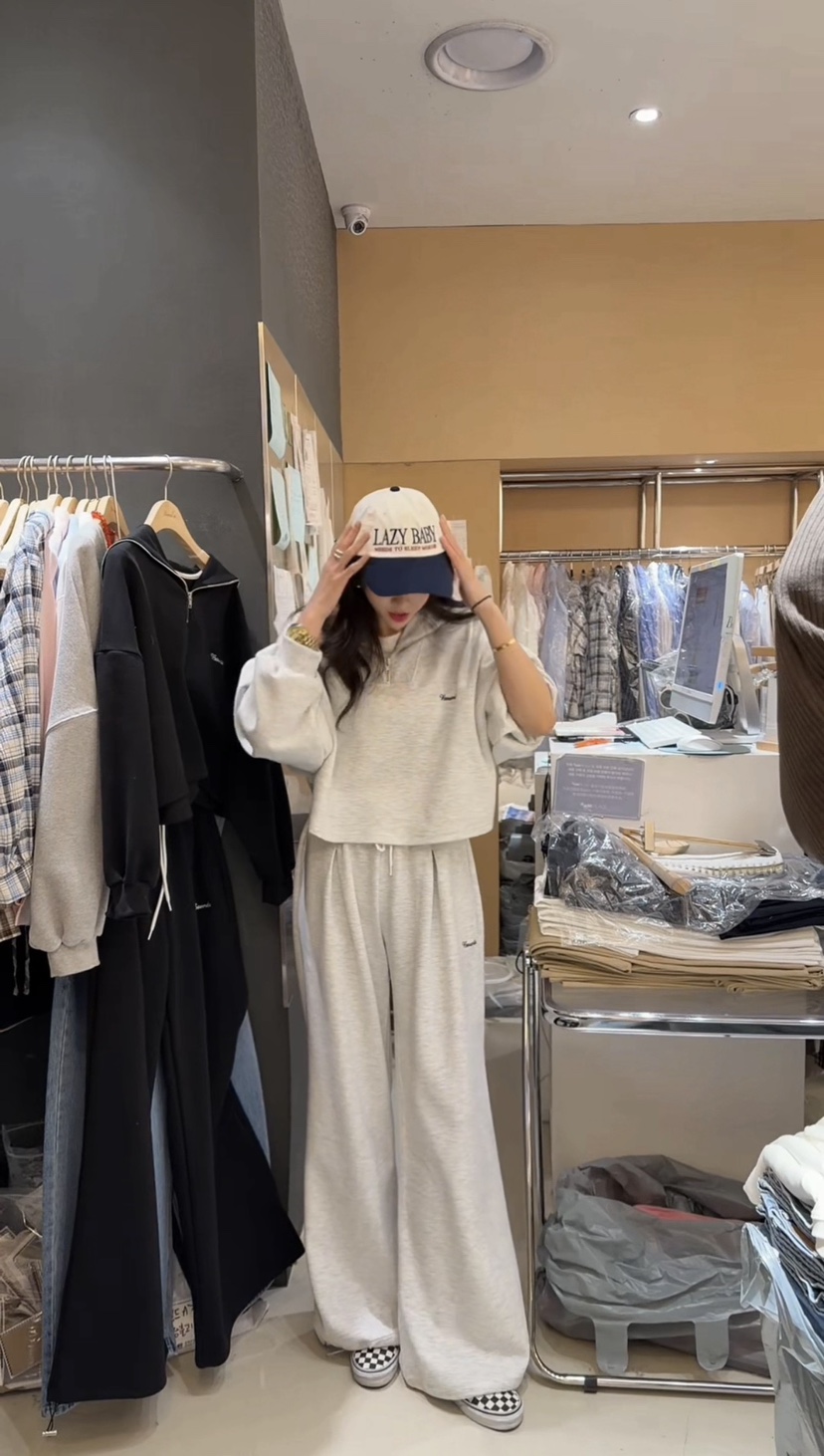 BOUND.A東大門直郵女裝新款熱賣休閑職業26春夏休閑褲刺繡BOUND.A休閑褲