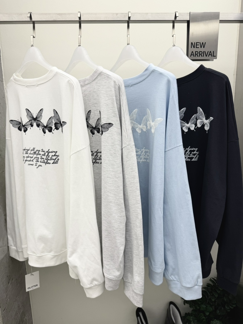 GLITTER東大門代購女裝新款推薦職業26春夏熱賣人氣長袖T恤GLITTER長袖T恤