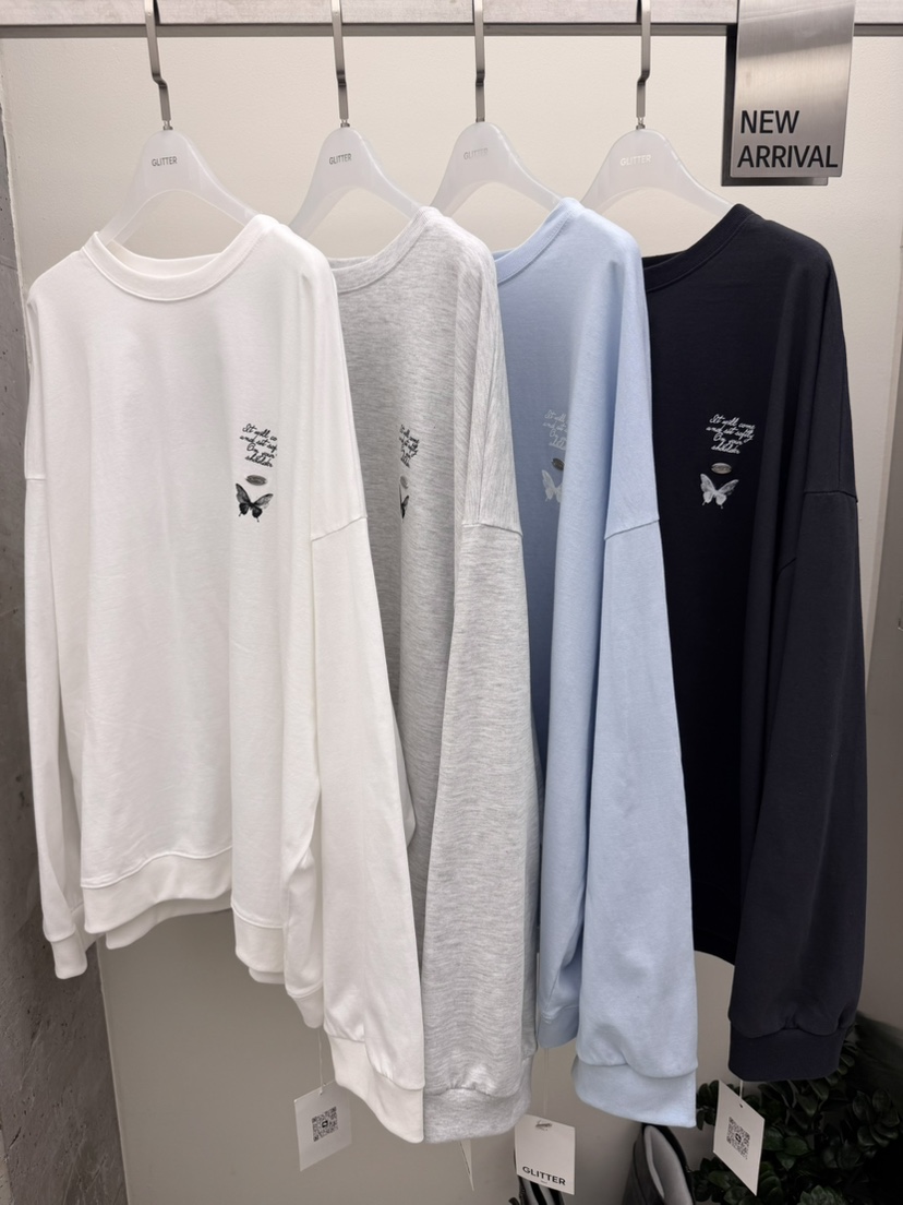 GLITTER東大門代購女裝新款推薦職業26春夏熱賣人氣長袖T恤GLITTER長袖T恤圖色3左三色