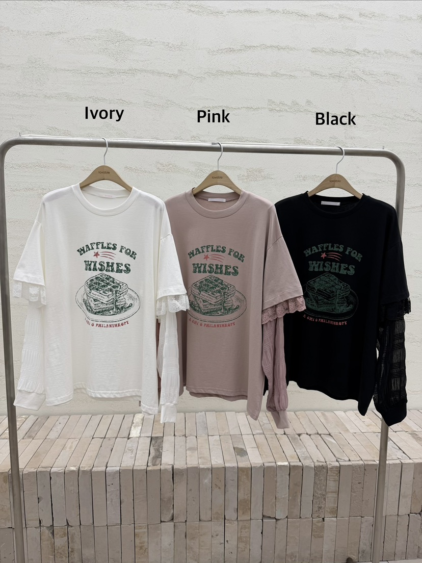 LOVABLE東大門直郵女士新款人氣時尚真品推薦休閑長袖T恤LOVABLE長袖T恤