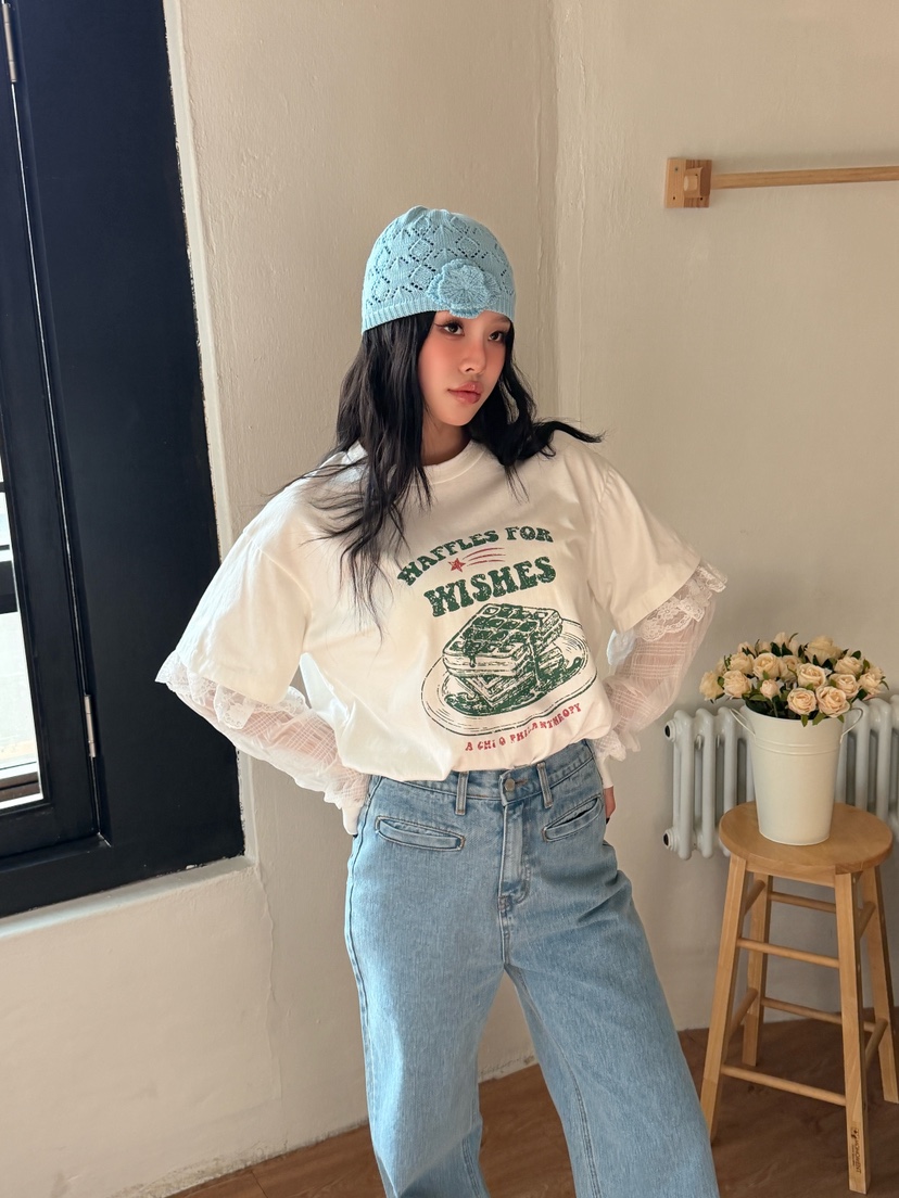 LOVABLE東大門直郵女士新款人氣時尚真品推薦休閑長袖T恤LOVABLE長袖T恤