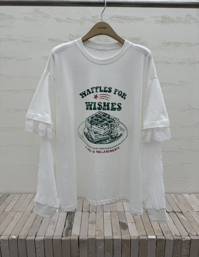 LOVABLE東大門直郵女士新款人氣時尚真品推薦休閑長袖T恤LOVABLE長袖T恤圖色1