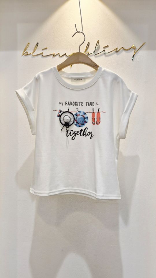 BLING BLING-S/RICO韓國直郵女士新品真品職業人氣T恤BLING BLING-S/RICOT恤圖色2