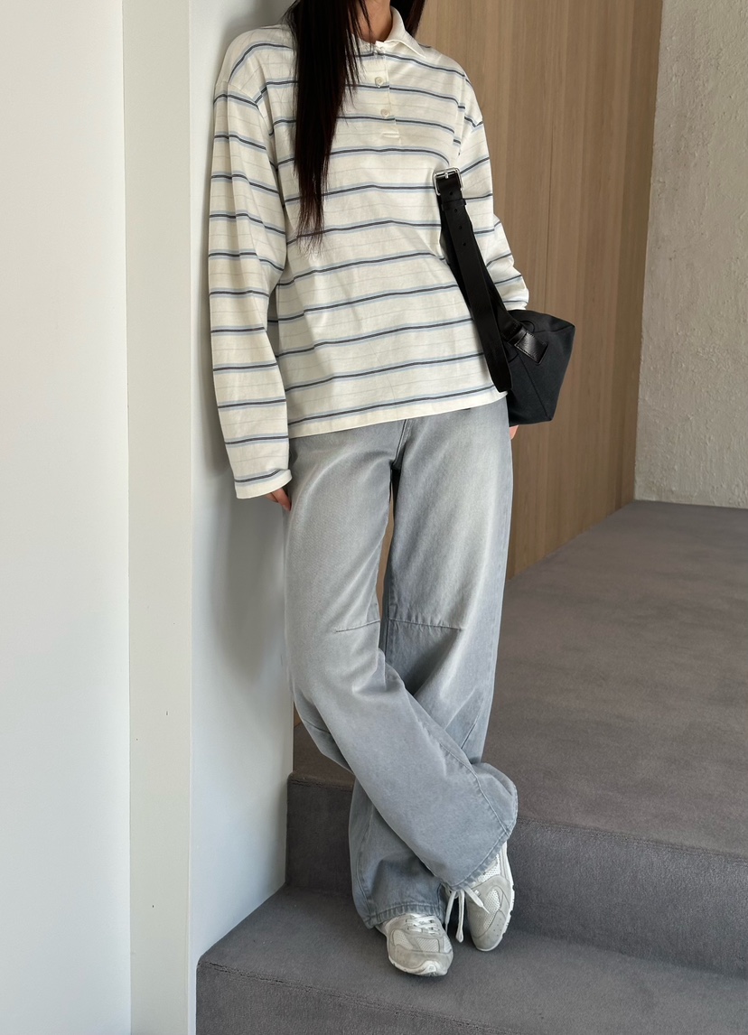 LE VASE韓國代購女裝新款職業休閑時尚熱賣推薦真品牛仔褲LE VASE牛仔褲