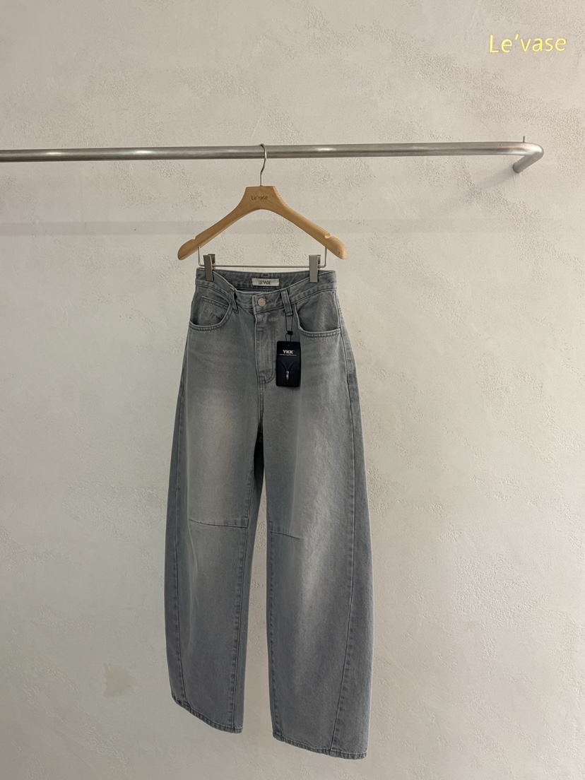 LE VASE韓國代購女裝新款職業休閑時尚熱賣推薦真品牛仔褲LE VASE牛仔褲