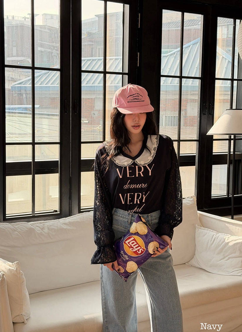 LOVABLE韓國直郵女裝新款人氣真品熱賣休閑職業時尚長袖T恤LOVABLE長袖T恤