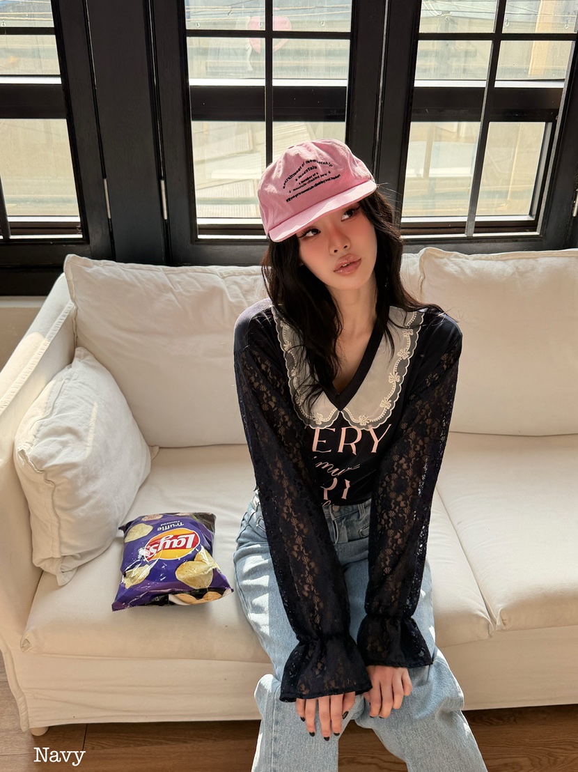 LOVABLE韓國直郵女裝新款人氣真品熱賣休閑職業時尚長袖T恤LOVABLE長袖T恤