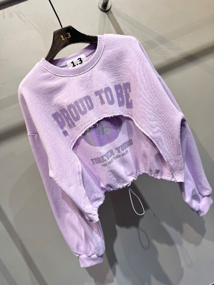 1.3韓國代購女士新品真品職業休閑推薦時尚26春夏熱賣衛衣1.3衛衣