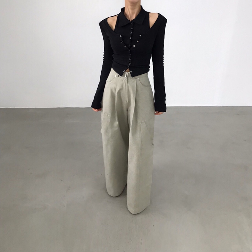 2TWO MOON韓國代購女裝新款真品人氣職業26春夏休閑長袖T恤2TWO MOON長袖T恤