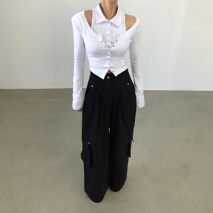 2TWO MOON韓國代購女裝新款真品人氣職業26春夏休閑長袖T恤2TWO MOON長袖T恤