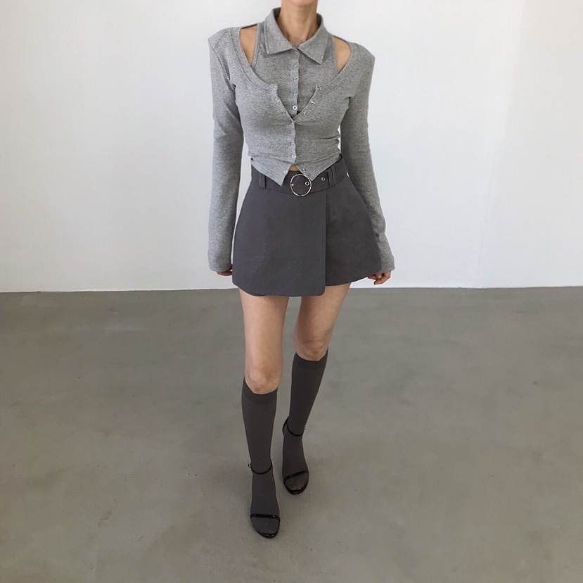 2TWO MOON韓國代購女裝新款真品人氣職業26春夏休閑長袖T恤2TWO MOON長袖T恤