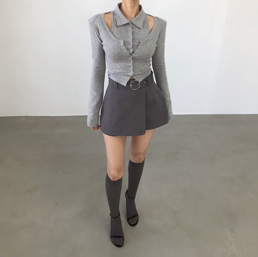 2TWO MOON韓國代購女裝新款真品人氣職業26春夏休閑長袖T恤2TWO MOON長袖T恤圖色2