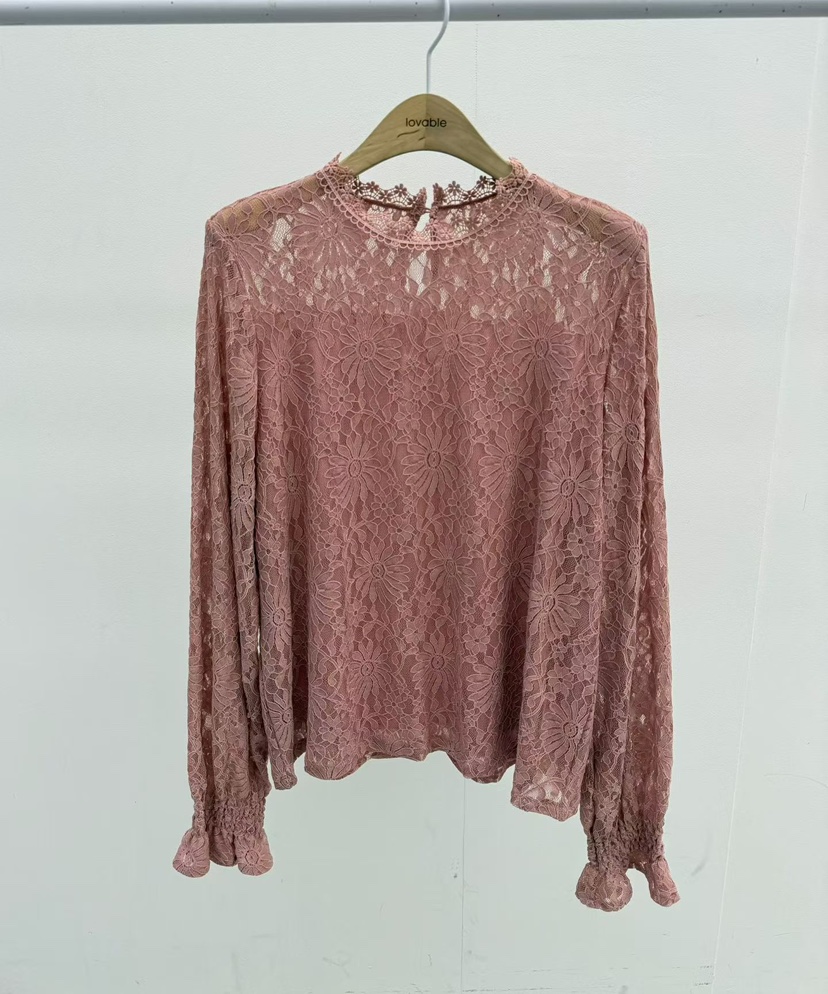 LOVABLE東大門代購女士新款熱賣26春夏人氣職業襯衫蕾絲衫LOVABLE襯衫/蕾絲衫圖色1