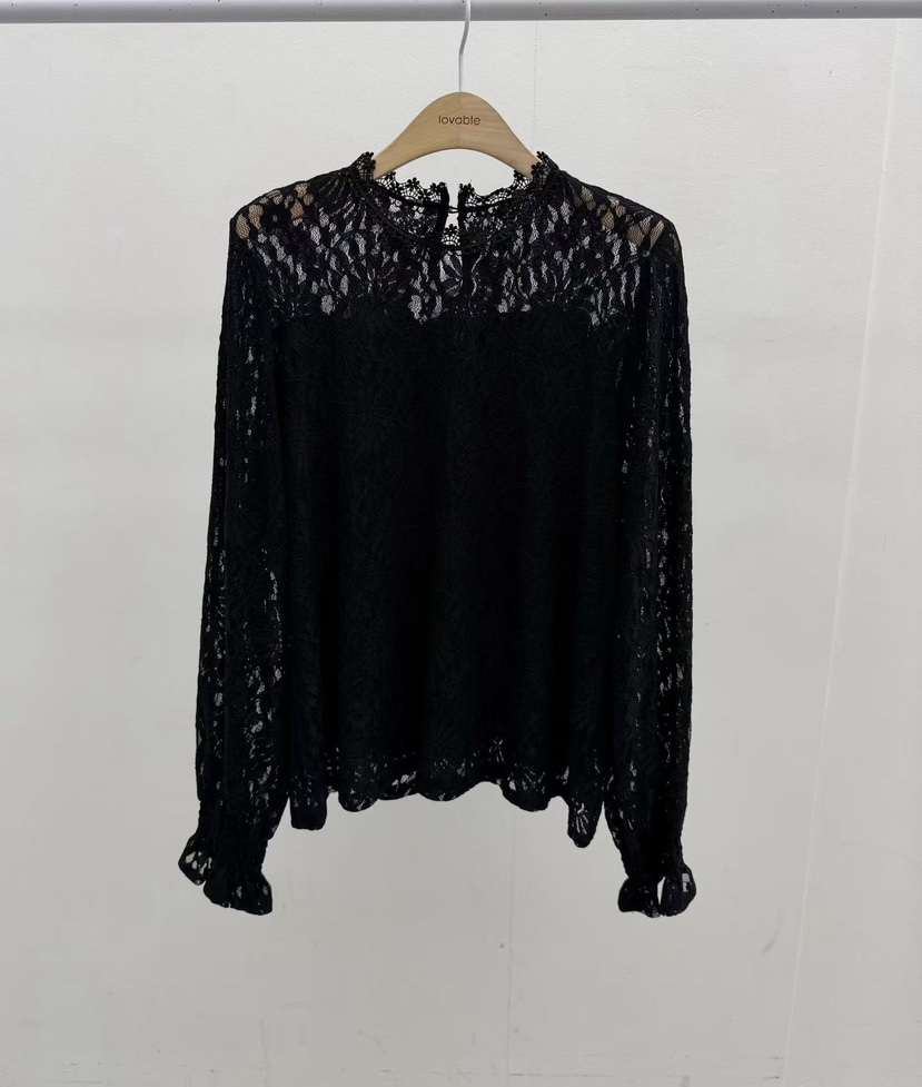 LOVABLE東大門代購女士新款熱賣26春夏人氣職業襯衫蕾絲衫LOVABLE襯衫/蕾絲衫圖色3