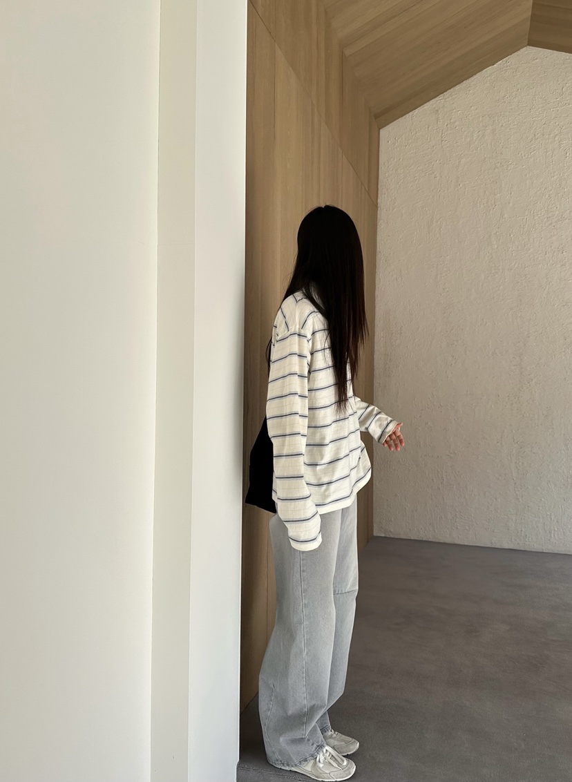 LE VASE東大門實拍女士新品推薦休閑時尚職業人氣長袖T恤LE VASE長袖T恤