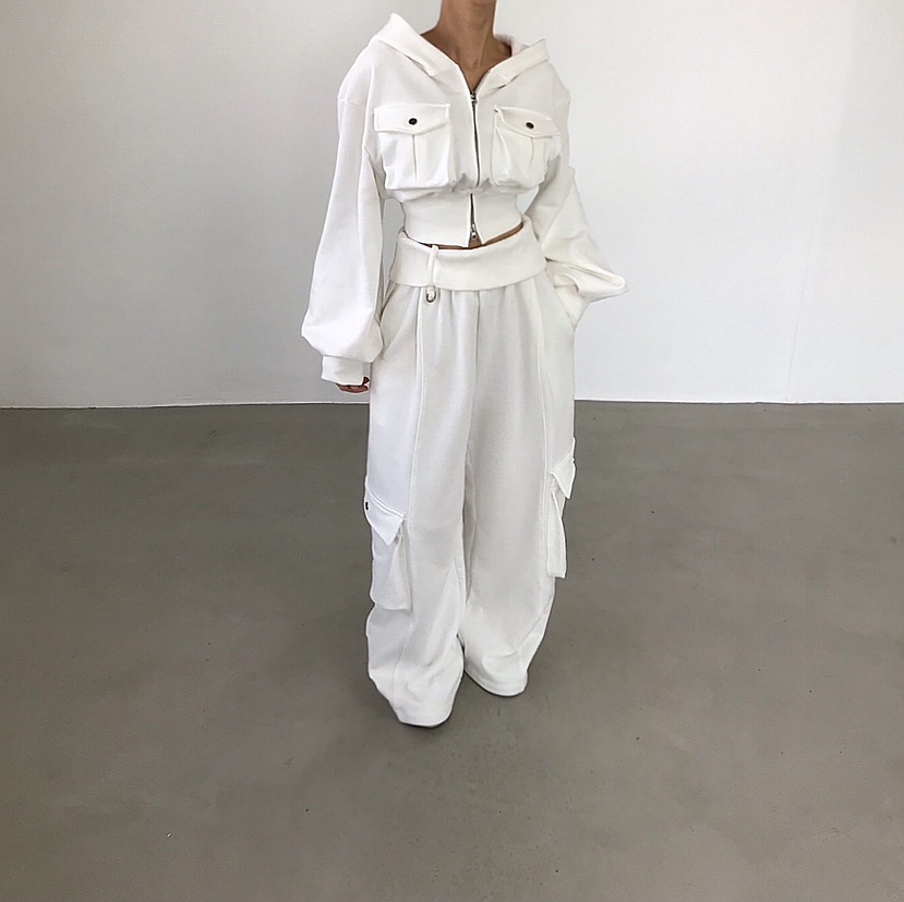 2TWO MOON韓國直郵女士新款休閑26春夏職業真品衛衣口袋2TWO MOON衛衣