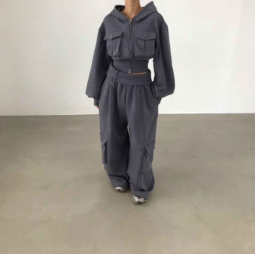 2TWO MOON韓國直郵女士新款休閑26春夏職業真品衛衣口袋2TWO MOON衛衣