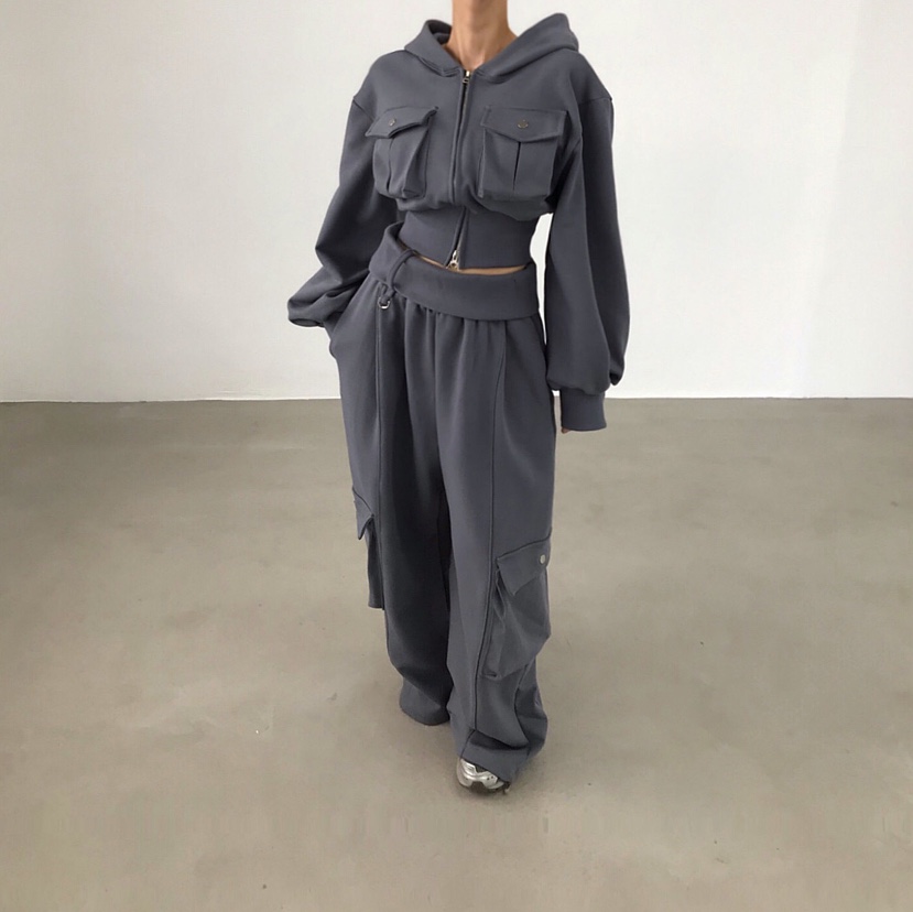 2TWO MOON韓國直郵女士新款休閑26春夏職業真品衛衣口袋2TWO MOON衛衣