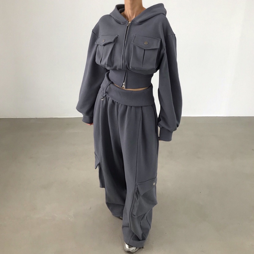 2TWO MOON韓國直郵女士新款休閑26春夏職業真品衛衣口袋2TWO MOON衛衣