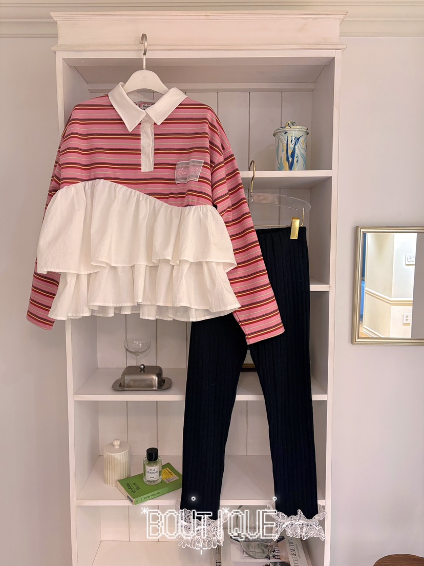 BOUTIQUE-L東大門實拍女士新款熱賣時尚推薦職業長袖T恤BOUTIQUE-L長袖T恤