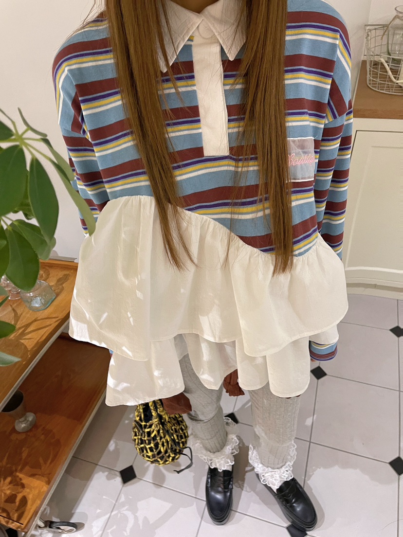 BOUTIQUE-L東大門實拍女士新款熱賣時尚推薦職業長袖T恤BOUTIQUE-L長袖T恤圖色2