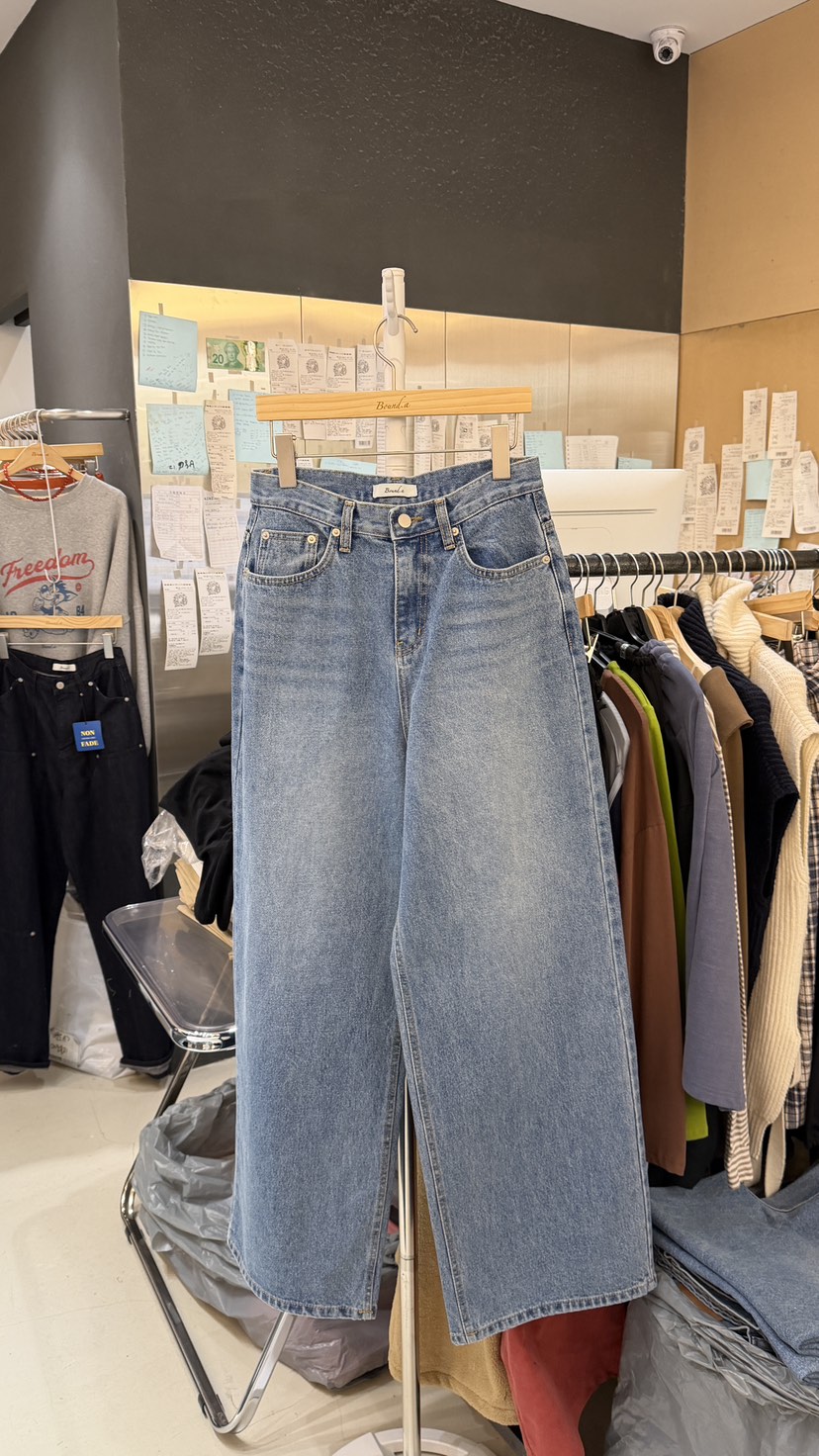 BOUND.A東大門實拍女裝新款職業時尚熱賣休閑人氣牛仔褲BOUND.A牛仔褲圖色1