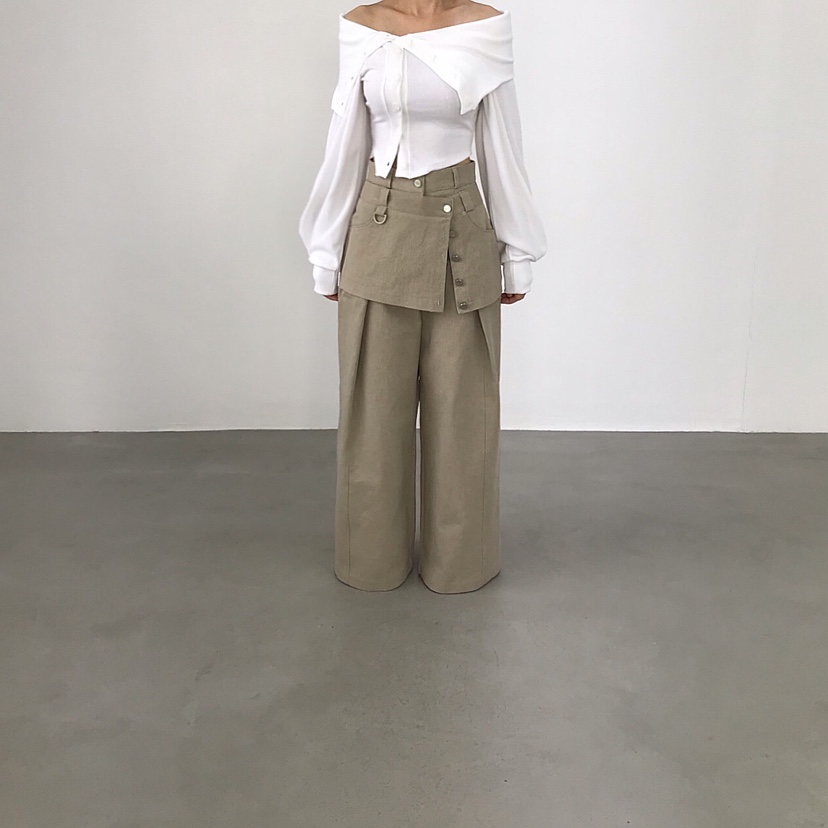 2TWO MOON東大門實拍女士新款26春夏休閑熱賣職業真品裙褲2TWO MOON裙褲圖色2