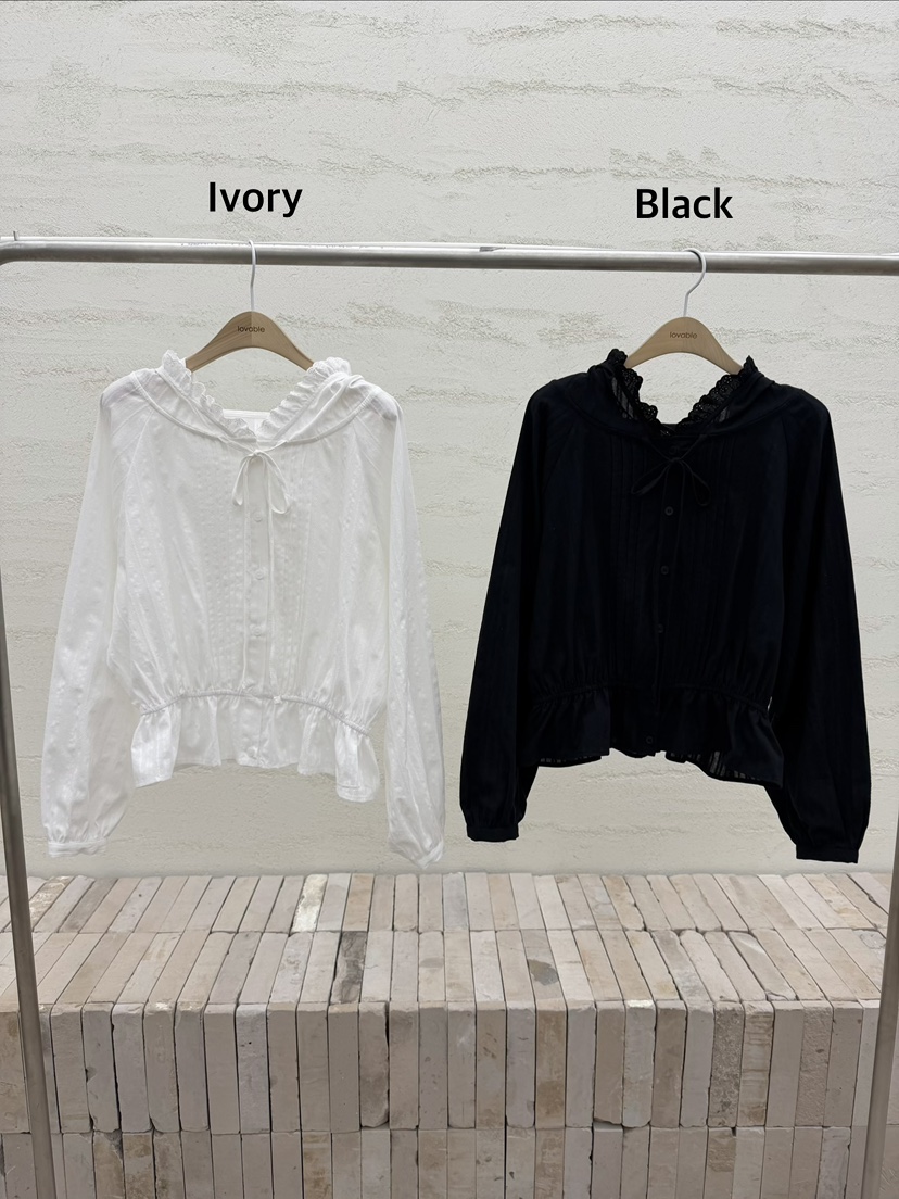 LOVABLE韓國直郵女士新款推薦人氣時尚熱賣真品襯衫蕾絲衫LOVABLE襯衫/蕾絲衫