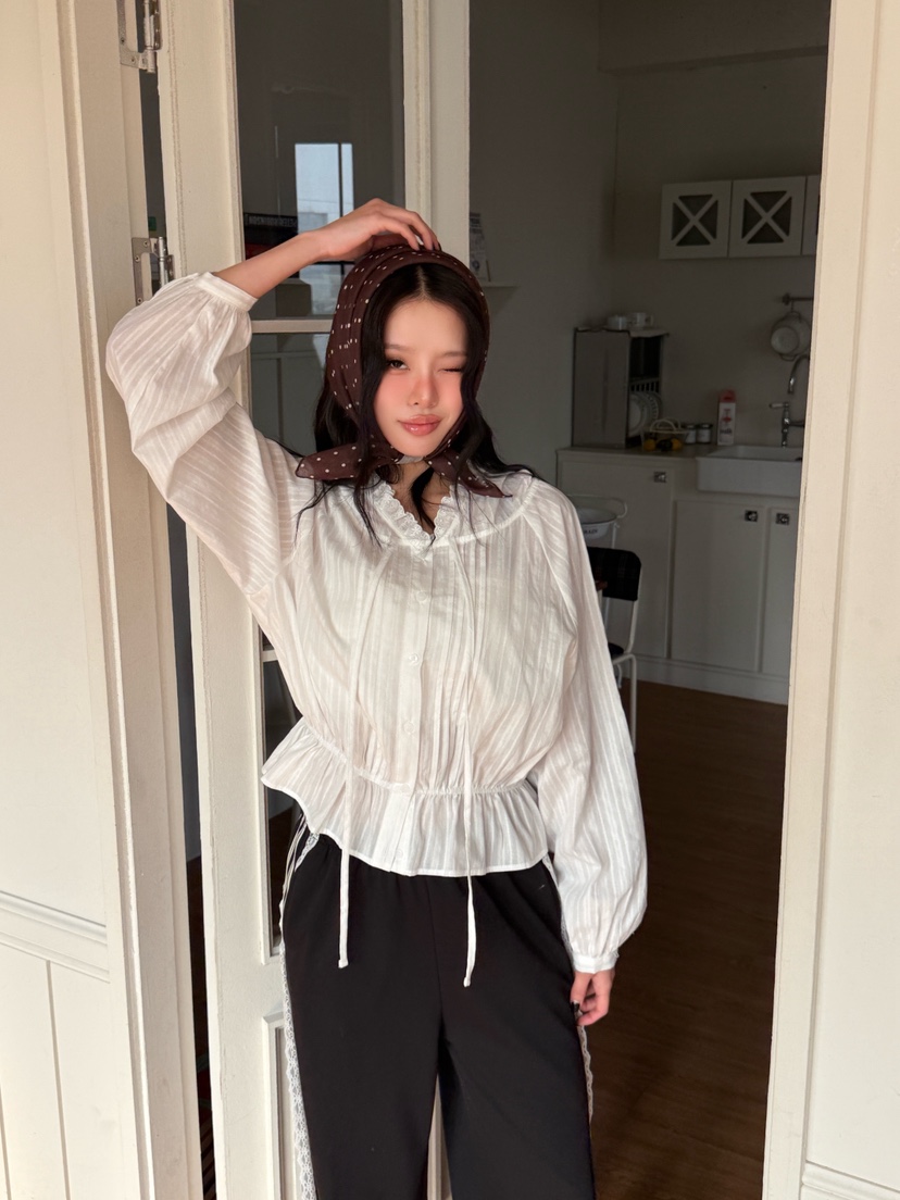 LOVABLE韓國直郵女士新款推薦人氣時尚熱賣真品襯衫蕾絲衫LOVABLE襯衫/蕾絲衫