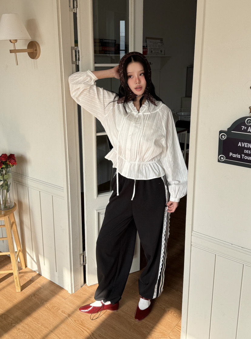 LOVABLE韓國直郵女士新款推薦人氣時尚熱賣真品襯衫蕾絲衫LOVABLE襯衫/蕾絲衫