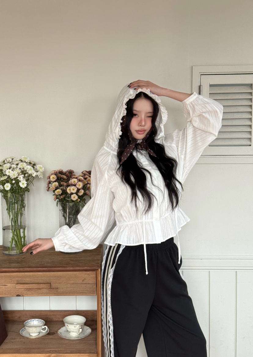 LOVABLE韓國直郵女士新款推薦人氣時尚熱賣真品襯衫蕾絲衫LOVABLE襯衫/蕾絲衫