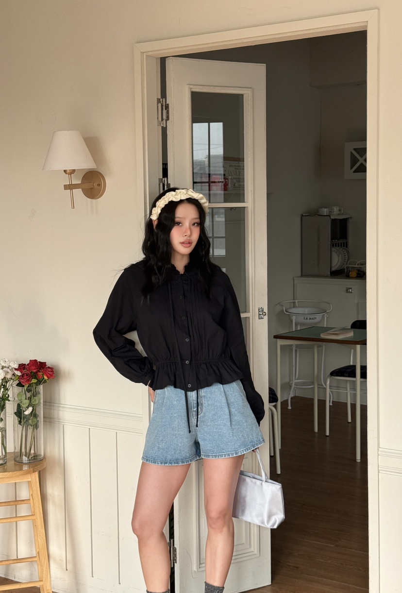 LOVABLE韓國直郵女士新款推薦人氣時尚熱賣真品襯衫蕾絲衫LOVABLE襯衫/蕾絲衫