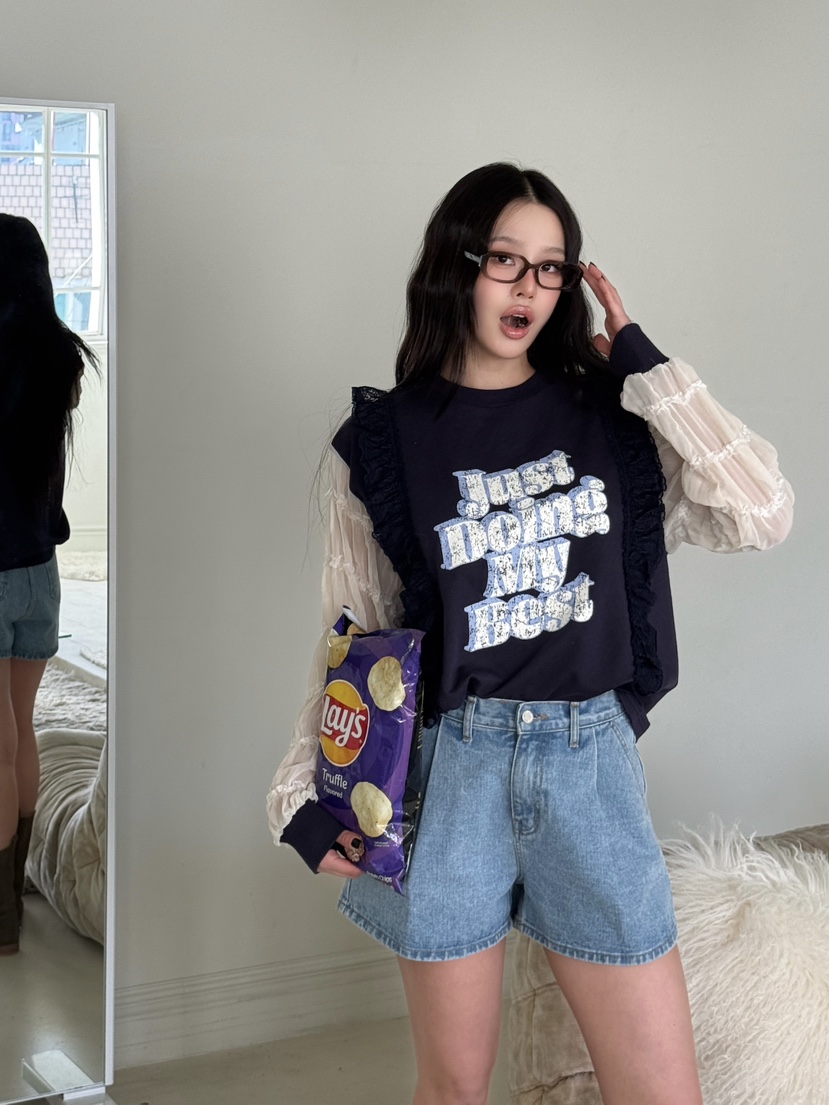 LOVABLE韓國代購女裝新品熱賣人氣時尚職業26春夏休閑衛衣LOVABLE衛衣