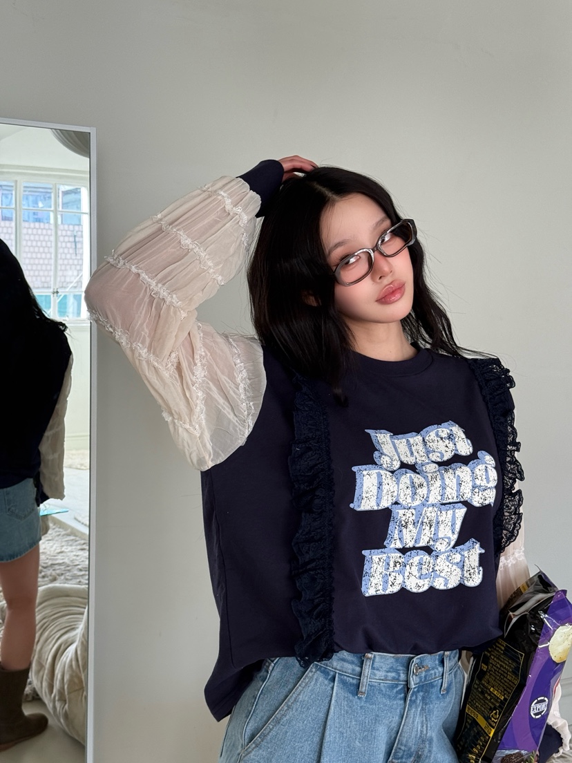 LOVABLE韓國代購女裝新品熱賣人氣時尚職業26春夏休閑衛衣LOVABLE衛衣