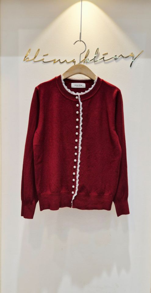 BLING BLING-S/RICO東大門直郵女裝新款真品針織衫蕾絲BLING BLING-S/RICO針織衫