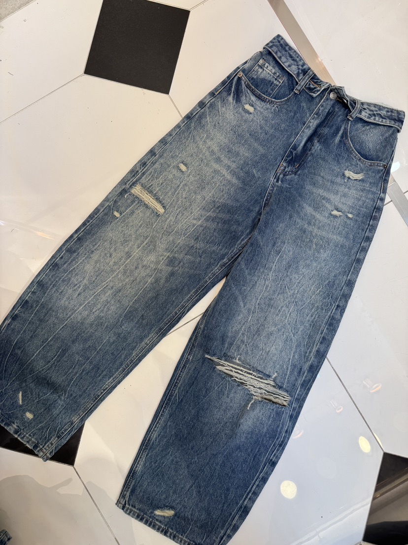 SYMBOL東大門實拍女士新款休閑職業真品熱賣26春夏牛仔褲復古SYMBOL牛仔褲