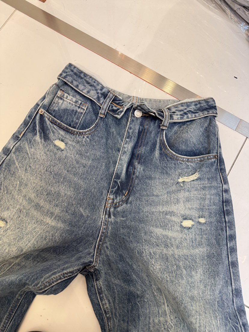 SYMBOL東大門實拍女士新款休閑職業真品熱賣26春夏牛仔褲復古SYMBOL牛仔褲