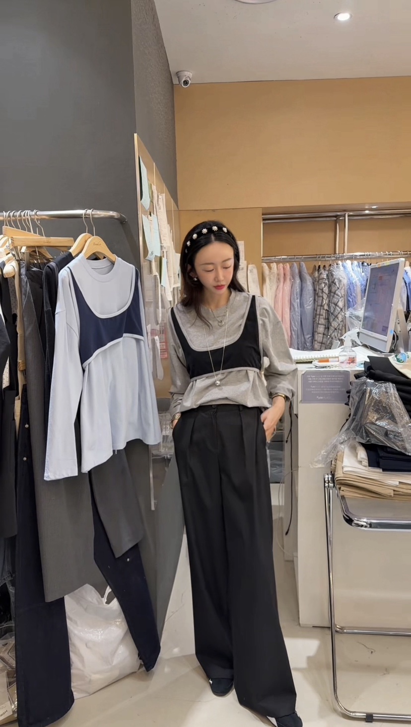 BOUND.A東大門代購女裝新品休閑26春夏熱賣人氣休閑褲天絲BOUND.A休閑褲