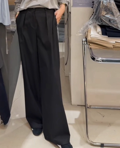 BOUND.A東大門代購女裝新品休閑26春夏熱賣人氣休閑褲天絲BOUND.A休閑褲圖色2