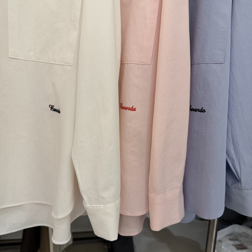 BOUND.A韓國代購女裝新品人氣熱賣真品襯衫蕾絲衫兩個口袋BOUND.A襯衫/蕾絲衫