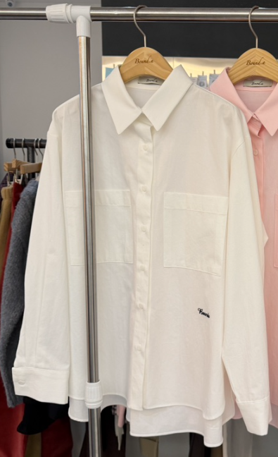 BOUND.A韓國代購女裝新品人氣熱賣真品襯衫蕾絲衫兩個口袋BOUND.A襯衫/蕾絲衫圖色3