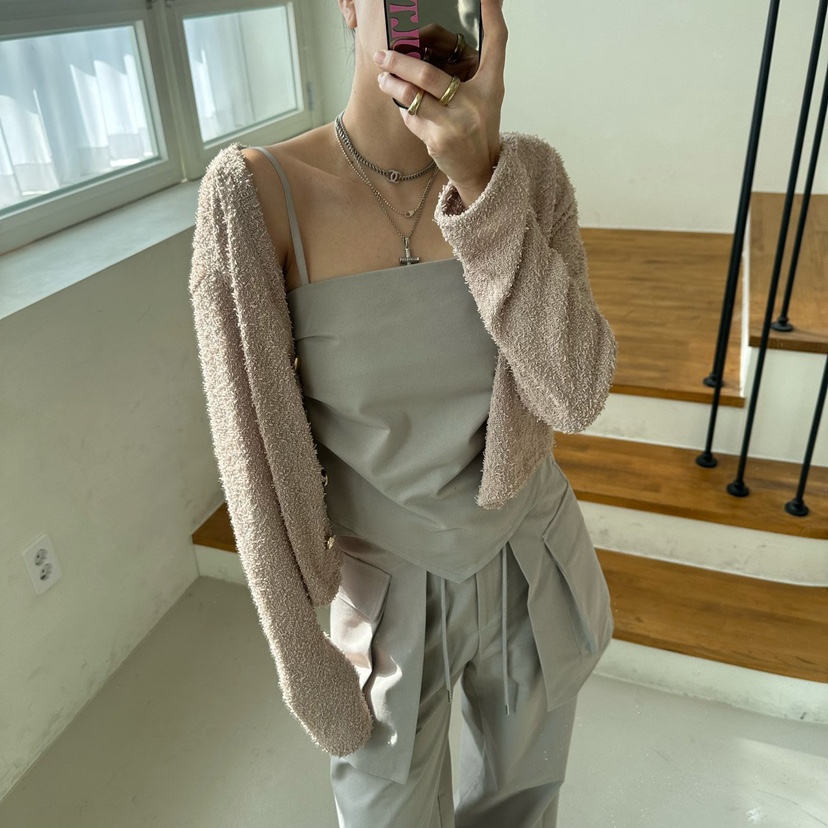 SOUIT韓國直郵女士新品時尚休閑熱賣職業真品26春夏吊帶背心SOUIT by mabel-L吊帶/背心